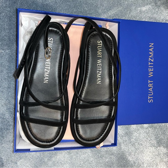 Stuart Weitzman Black Strappy Sandals - Picture 9 of 9
